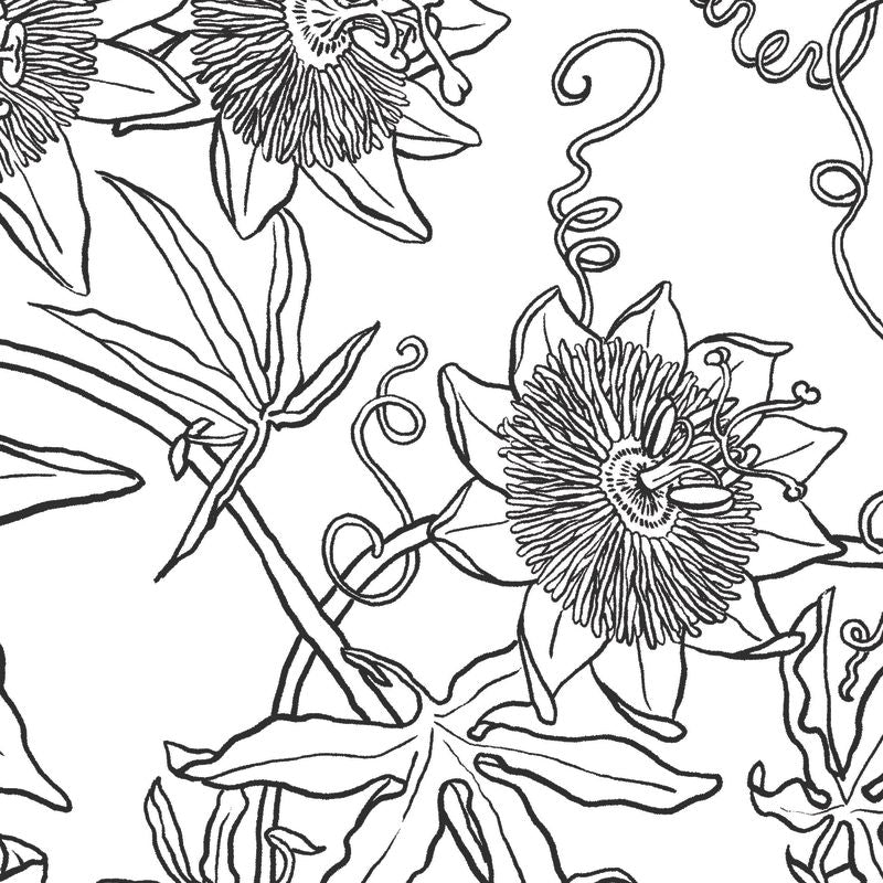 Papier peint Passiflore