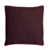 Coussin Gingko uni Ombre Brûlée